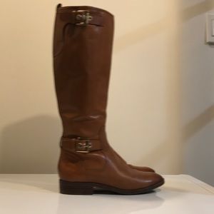 Leather riding boots